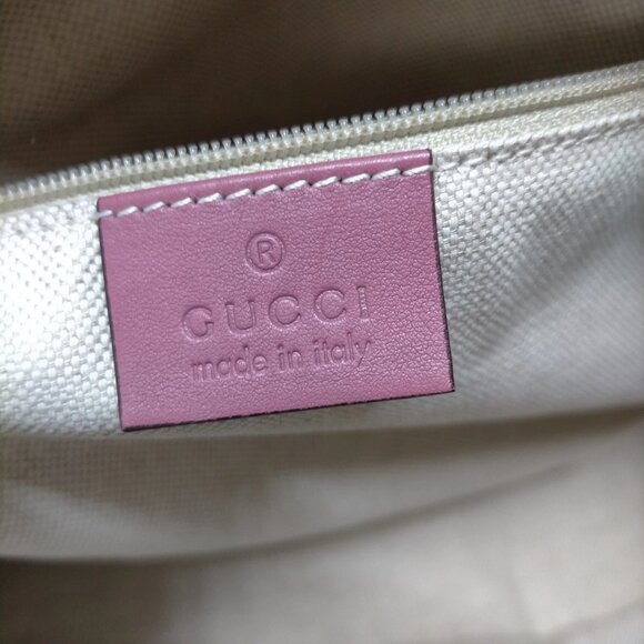 Authentic Gucci Pink Leather Hand Bag mon585-111325 - Picture 16 of 16